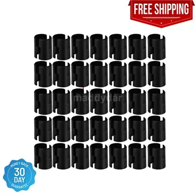 37 Pairs/74 Packs 1 Inch Wire Shelving Shelf Lock Clips Split Sleeves Metal • $13.52