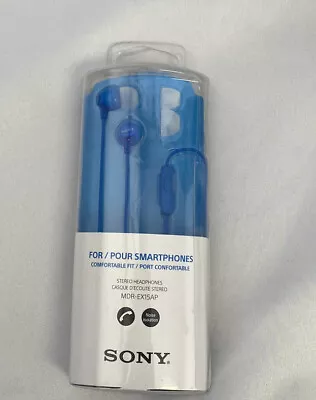 Sony MDREX15AP Earbuds With Mic - Blue • $7.99