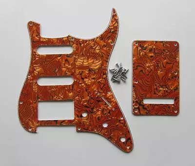 £9.88 • Buy Tiger Stripe ST Strat Style HSS Pickguard Scratch Plate,Back Plate, Screws
