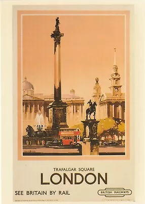Unused Postcard - British Rail Publications - Trafalgar Square London • £1.50