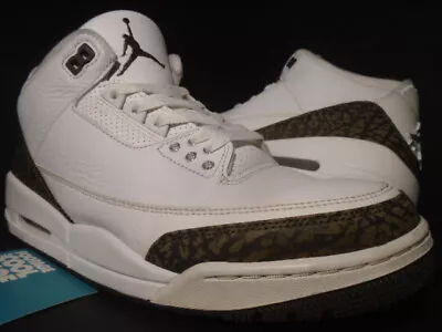 Nike Air Jordan Iii 3 Retro Og White Dark Mocha Chrome Cement Grey 136064-122 10 • $219.99