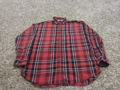 Old Navy Womens The Boyfriend Shirt Size S Pink Plaid Long Sleeve Button Front • £9.49