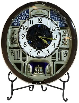 Seiko  Melodies In Motion  Musical Motifs Musical Wall Clock Model# MS-XM390-1 • $114.99