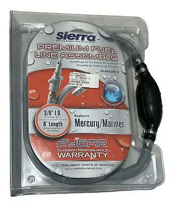 Sierra Marine Premium 8' Fuel Line Assembly - Replaces Mercury/Mariner 3/8  I.D. • $68.99