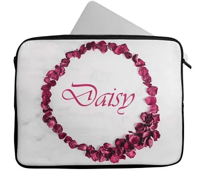 £17.99 • Buy Personalised Any Name Floral Design Laptop Case Sleeve Tablet Bag 6