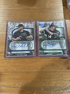 2024 TOPPS TRIBUTE AUTO Paul Konerko #75/99 & Mark Buehrle #149/150 White Sox • $60