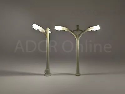 £4.99 • Buy OO Gauge Street Lights / Lamp Post / Plastic Warm White LED - 10 Pack - UK