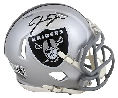 Raiders Josh Jacobs Authentic Signed Speed Mini Helmet Autographed BAS Witnessed • $118.87