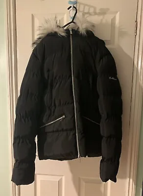 4bidden Black Fur Hooded Winter Jacket • £30
