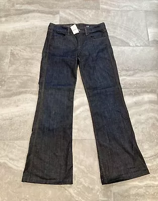 NWT J Crew High Heel Flare Women's Jeans Size 28 Dark Denim Flared Pants • $59.95