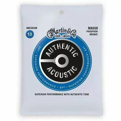 Martin Authentic Acoustic Guitar Strings - Phosphor Bronze 13 - 56 • $18.97