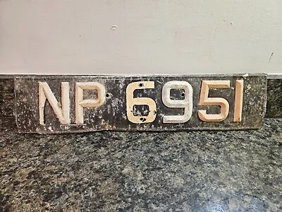 Vintage International / Foreign License Plate NP 6951 (Lot 513) • $14.99