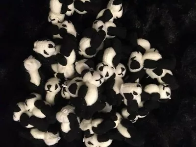 £6.99 • Buy MINIATURE TINY SMALL JOINTED 4.5cm TALL HANDMADE PANDA TEDDY BEARS DOLL HOUSE