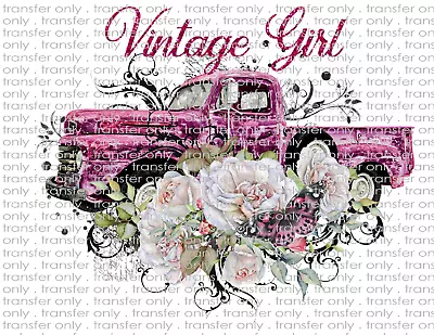 Country Old Vintage Truck - Waterslide Decals For Tumblers & Furniture • $4.29