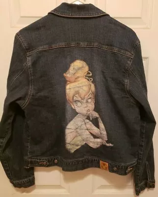 Disney Women's Tinkerbell   Tink  Denim Jacket Size Large • $24.95