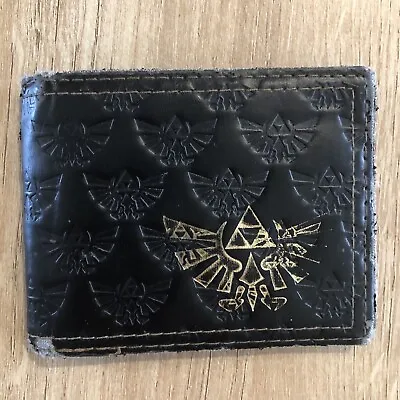 The Legend Of Zelda Twilight Princess Bi-Fold Wallet Logo All Over Emboss Gold • $5.50