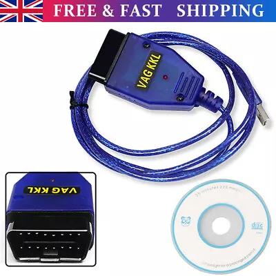 Ub Cable For Vag-Com Vcds Scanner Tool Obd2 Ii Kkl Ftdi 409.1 Vw Audi Test Line • $9.59