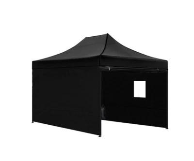 $239.95 • Buy Instahut Gazebo Pop Up Marquee 3x4.5 Outdoor Tent Folding Wedding Gazebos Black