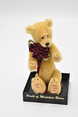 World Of Miniature Bears Mohair Teddy Bear Abigail • £32.95