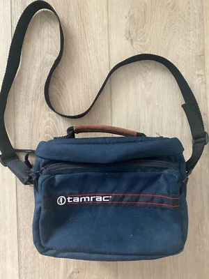 $15.95 • Buy Tamrac Camera Bag Navy Canvas Adjustable Strap Vintage Model 601 Made In USA