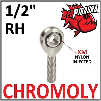 Rh 1/2-20 Bore 1/2 Chromoly Male Heim Joint Linkage Rod End Ball Steering Drag • $9.50