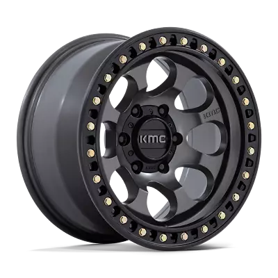 1 New 18X9 KMC KM550 Riot SBL Gray 6X139.7 6X5.5 ET18 Wheel Rim • $370