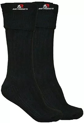 Men Scottish Irish Black Kilt Hose Socks Highland Size M Kilt Sporrans New AAR • $10.50