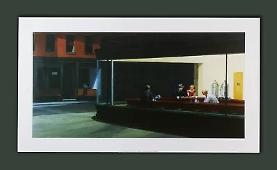 Edward Hopper NIGHTHAWKS Numbered Fine Art Print Superior Giclee Thick Paper • £135