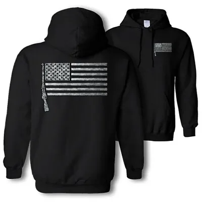 Mosin-Nagant American Flag Hooded Sweatshirt Mosin Nagant USA Flag Camo Hoodie • $45.95