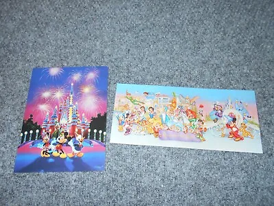 2 Vtg 1996 Disney World 25th Anniversary Souvenir Postcards Lot - Cake Castle • $13.99