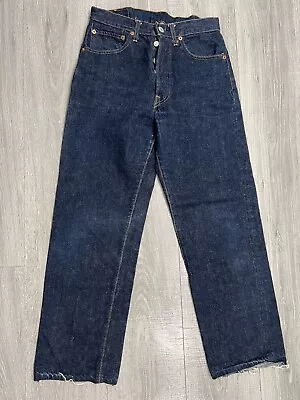 Vintage 60s 70s Hidden Rivet Selvedge Big E Levi’s 501 Jeans Size 30x29 5 Button • $3000