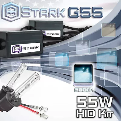 Stark 55W Micro HID High Beam Slim Xenon Kit - H1 6K 6000K Ice White • $32.95