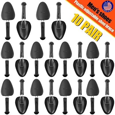 20 Pcs Men Adjustable Form Plastic Shoe Tree Shaper Keeper Boot Shoe Stretcher • $20.45