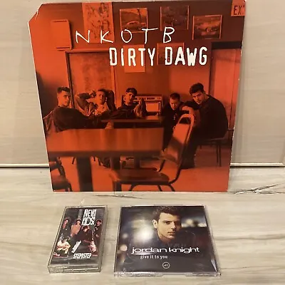 Jordan Knight/NKOTB 3 LOT- IMPORT Give It You Step By Step Tape Dirty Dawg 12” • $27.99