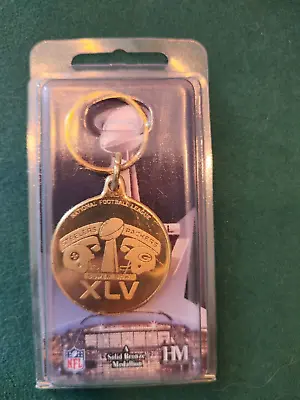 Super Bowl XLV Pittsburgh Steelers Green Bay Packers NFL Highland Mint Keychain • $10