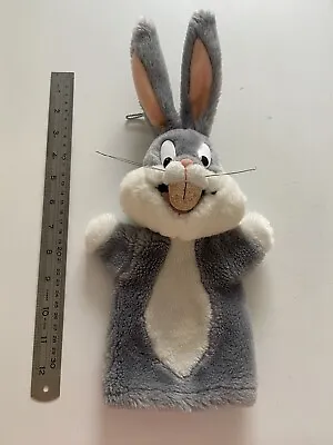Vintage Bugs Bunny Plush Hand Puppet Looney Tunes 50th Birthday 24K Co 1990 • $25