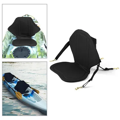 Universal Kayak Seat Cushion Adjustable Sit On Canoe Backrest Safety Support Pad • £13.90