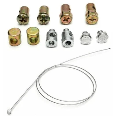 £5.69 • Buy Universal Throttle Clutch Cable Repair Kit Lawn Mower Rotavator Cable Repair Par