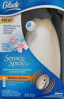 GLADE Sense & Spray Automatic Freshener Motion Sensor Clear Springs DISCONTINUED • $24.95