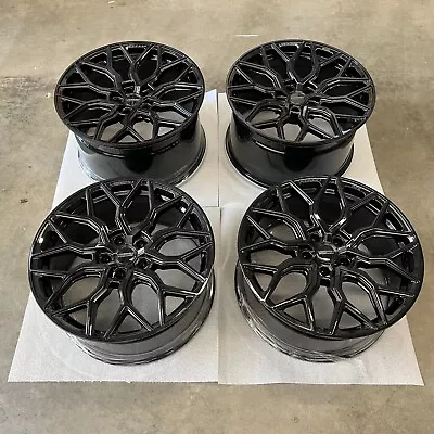 19  Vossen HF-2 Gloss Black Wheels For Tesla Model 3 (19x9 | 19x10.5) • $1596