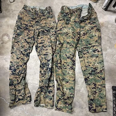 (2) USMC MARPAT Trousers Small Reg & Short Woodland Digital Pants MCCUU Marine • $51.96