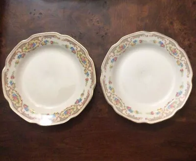 Vintage Mount Clemens Mildred Gold Trim  Set Of 2 Plates • $23