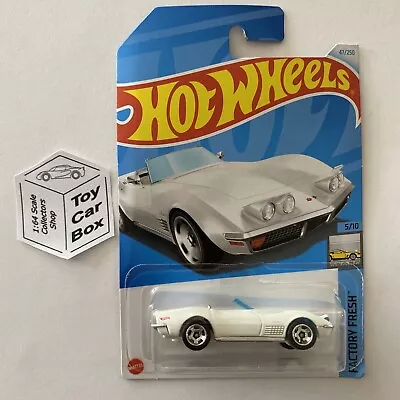 2024 HOT WHEELS #47 - ‘72 Chevy Corvette Stingray (White #5 Factory Fresh ) Z75 • $2.95