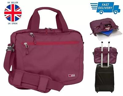 STM Laptop Bag Sleeve Case Cover With Shoulder Strap For MacBook/iPad/Dell - Red • £7.99