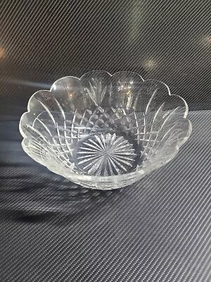 Waterford Lismore 9  Scalloped Crystal Bowl • $49.95