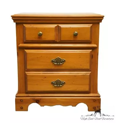 PALLISER FURNITURE Solid Knotty Pine Country French 24  Two Drawer Nightstand... • $343.19