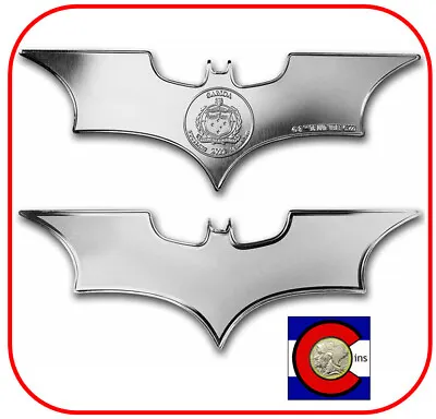 2022 Samoa Batman Batarang Shaped BU 1 Oz Silver Coin In Custom Capsule • $48.95