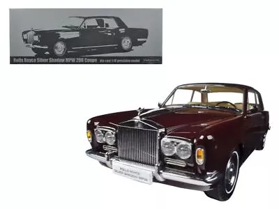 1968 Rolls Royce Silver Shadow Burgundy 1/18 Diecast Model Car By Paragon • $267.32