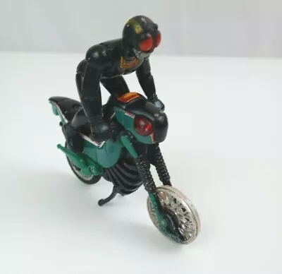 Vtg 1987 Bandai Japan Kamen Rider Legend Rider Series BLACK RX  On Motorcycle • $24.99