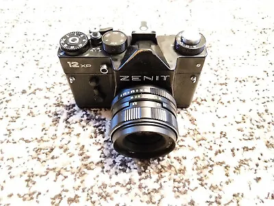 Zenit 12Xp Helios 44M-4 Vintage SLR Film Camera With Leather Case • £120